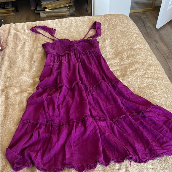 Elegant Purple Chemise Dress - Picture 1 of 3
